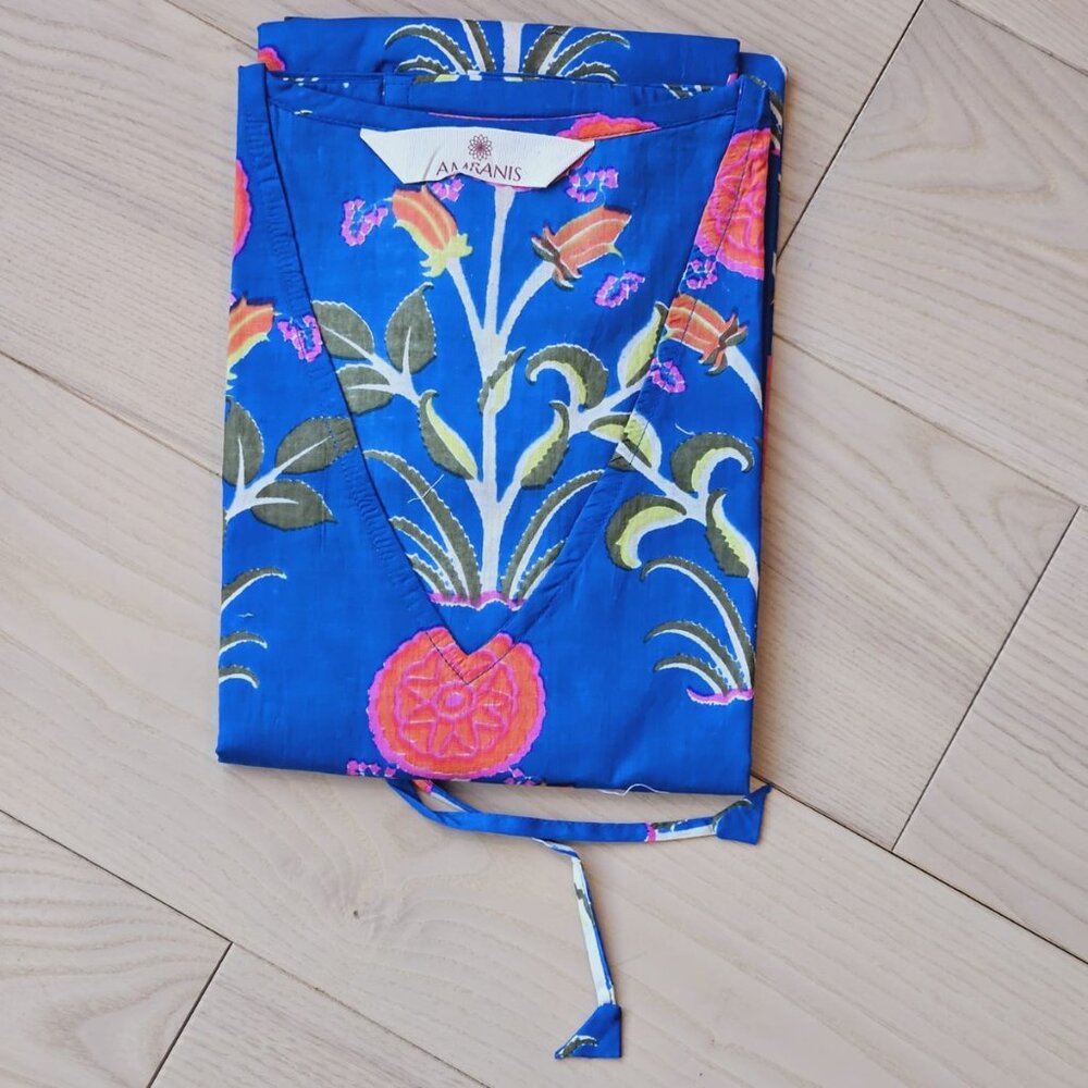 BRAND NEW Print Kaftan Cotton Winter Fall Clothing Handmade Bikini Cover Up